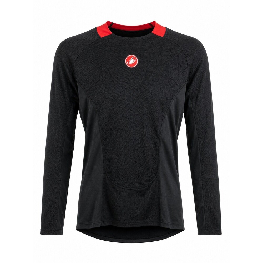 Castelli Prosecco Base Layer Rosso Corsa Cycling Bike Unisex Sz L (looks small)